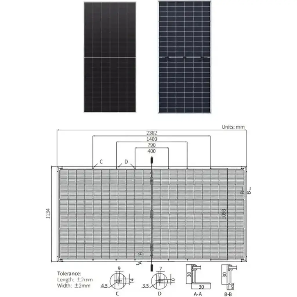 Солнечная панель LONGi Hi-Mo 7 Bifacial LR8-66HGD-610M [157549] - фото 5