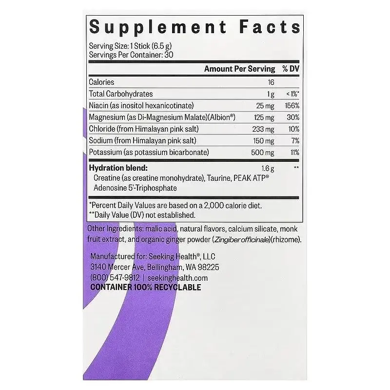Електроліти Seeking Health Optimal Electrolyte смак ягід 30 стіків - фото 2