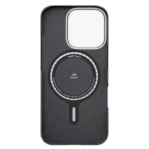 Карбоновий чохол Pitaka Tactile Woven Case Sunset для iPhone 16 Pro (KI1601SU) - фото 3