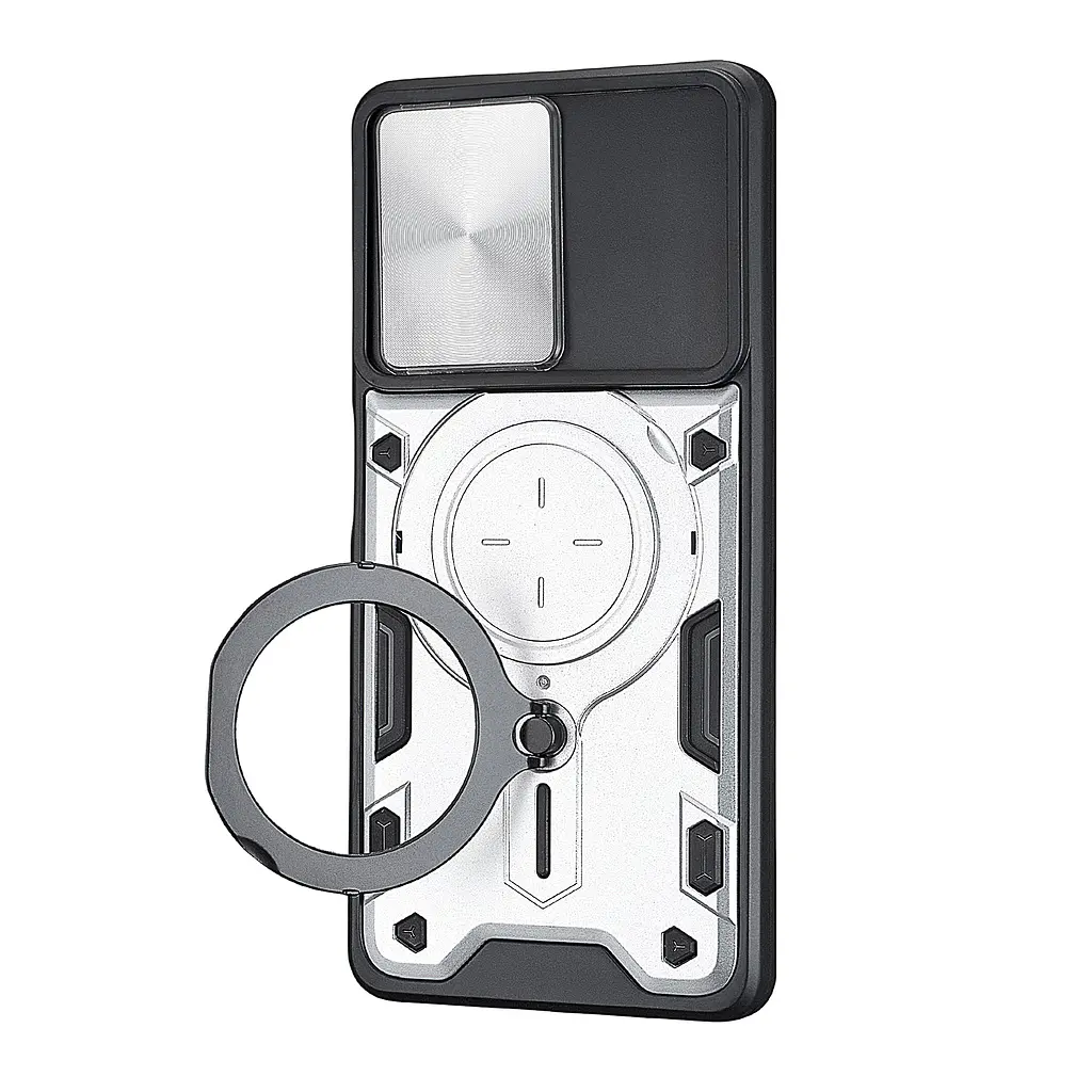 Чохол Full Protection JS Magnetic Xiaomi Redmi Note 12 Pro 5G/Poco X5 Pro 5G Silvery - фото 3