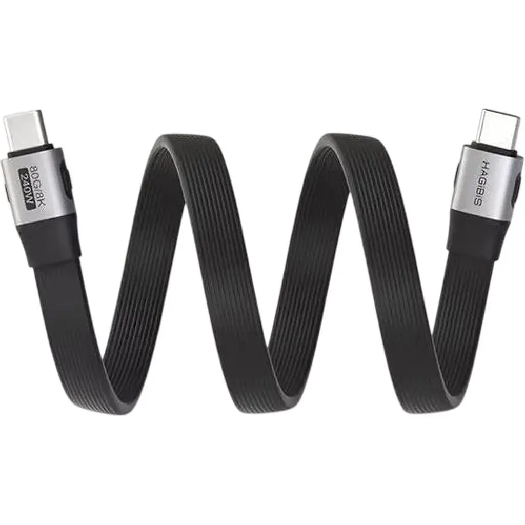 Кабель Hagibis UCD6 USB4 USB-C to USB-C 0.50m [159891] - фото 2