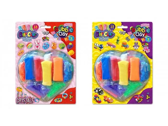 Набір для творчості Air Clay+Bubble Clay, Danko Toys - фото 2