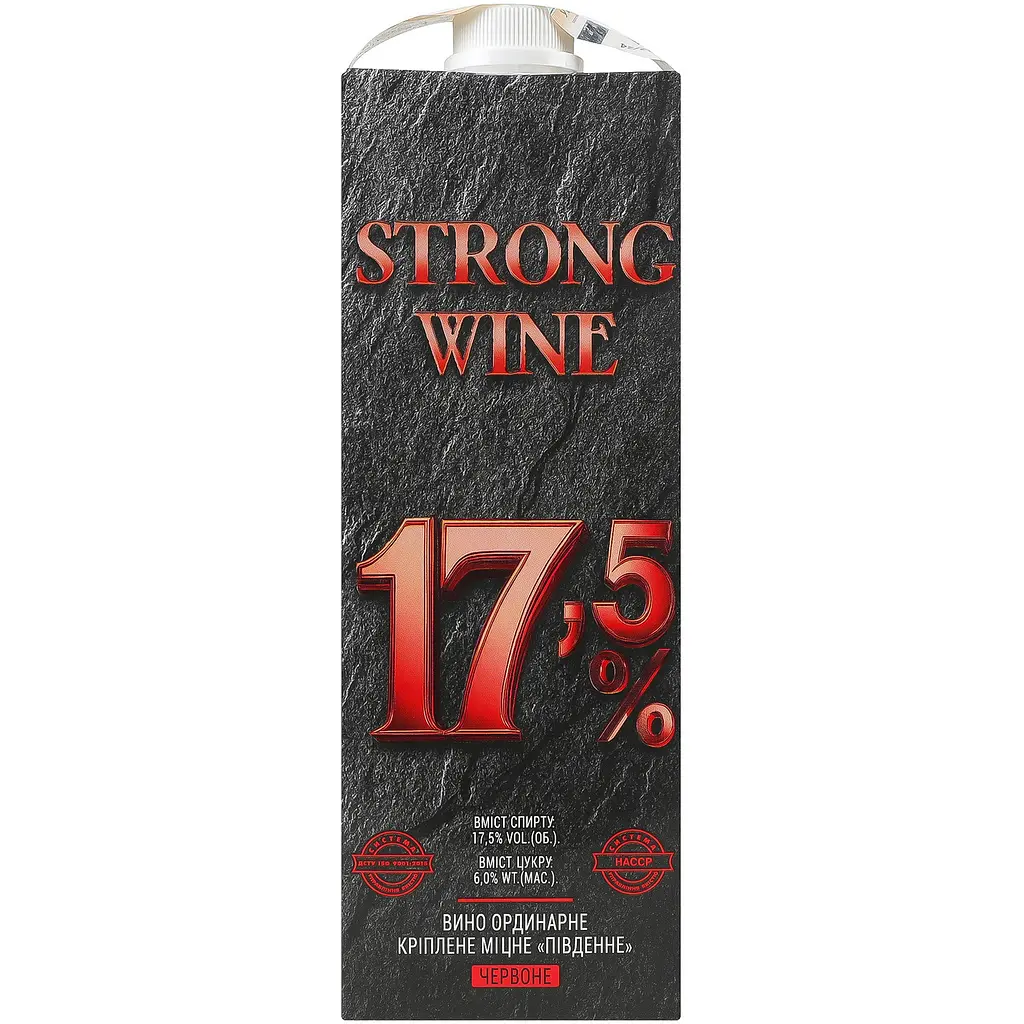 Вино Strong Wine Південне червоне ординарне міцне 17.5% 1 л - фото 2