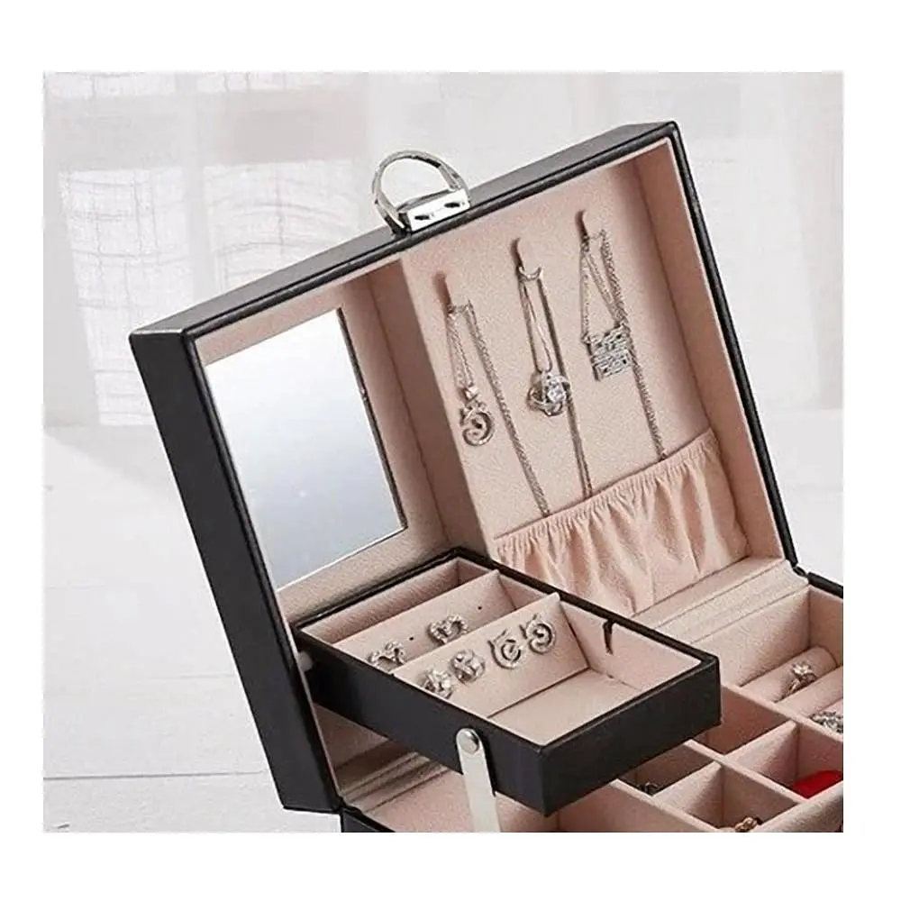 Скринька для прикрас, скриня для біжутерії, органайзер для біжетерії Чорна - фото 5