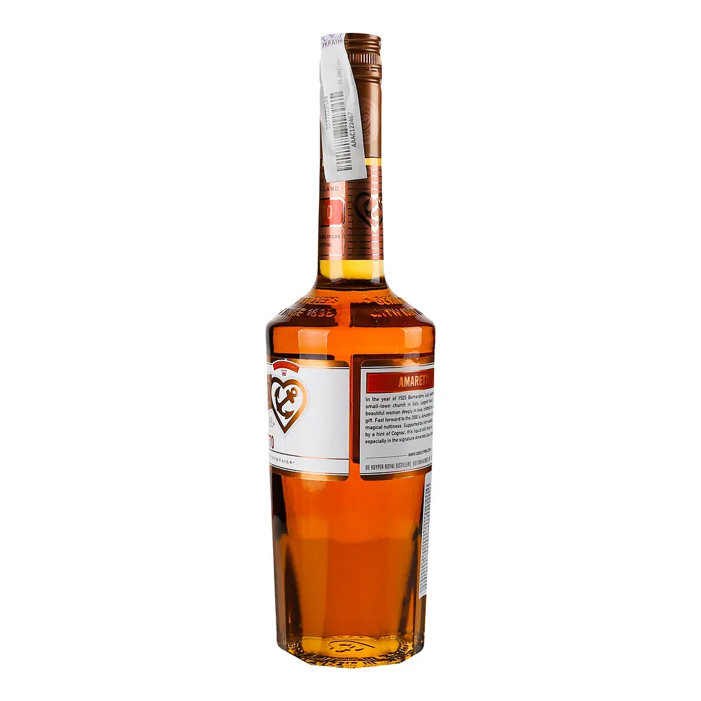Лікер De Kuyper Amaretto Мигдаль, 30%, 0,7 л - фото 2