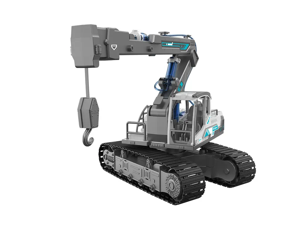 Конструктор Revell гідравлічний екскаватор 3 в 1 для розвитку дитини сірий 21305 - фото 8