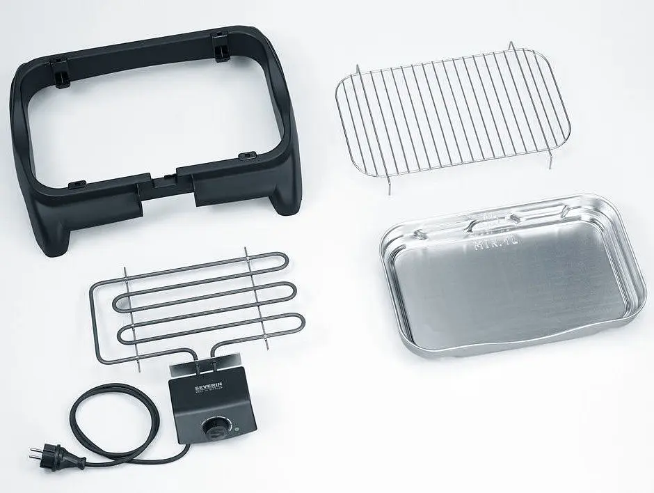 Электрический гриль барбекю с открытой решеткой и лотком для жира 2300Вт Severin PG 8511 - фото 4