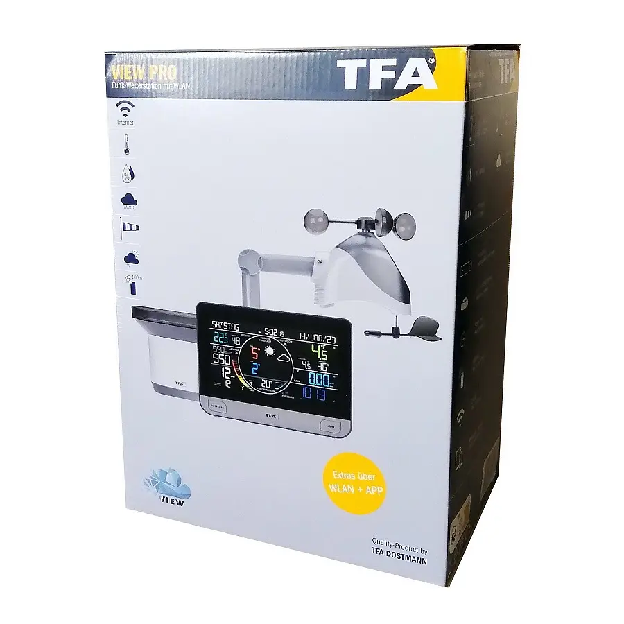 Метеостанция TFA VIEW PRO WIFI 35800301 - фото 11