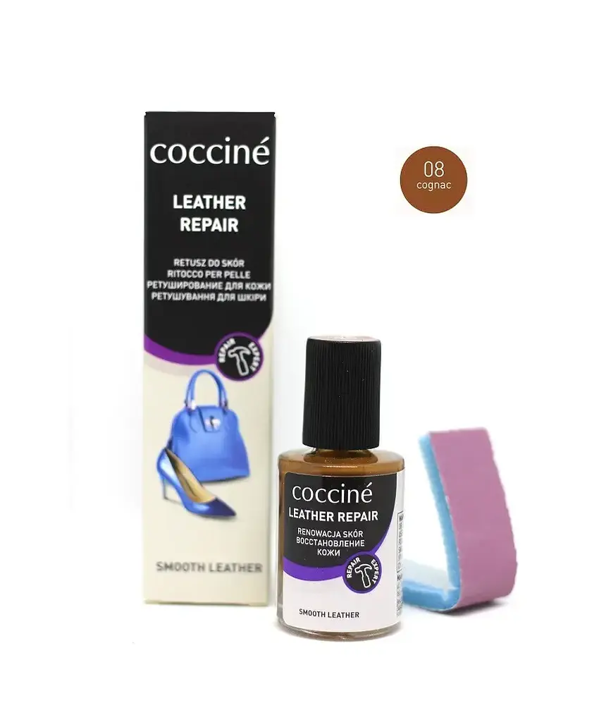 Коректор-реставратор Coccine Leather Repair для шкіри, коньячний, 10 мл