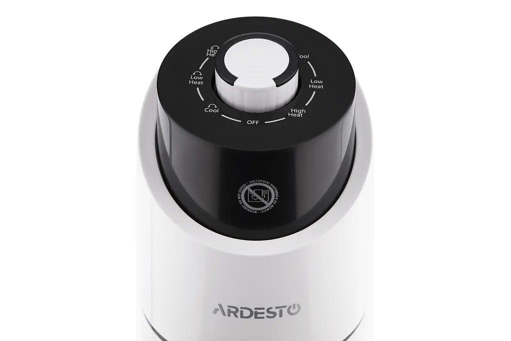 Тепловентилятор электрический Ardesto 2,0 кВт, площадь обогрева 20 кв.м., напольный, белый (FHB-2000TW) - фото 6