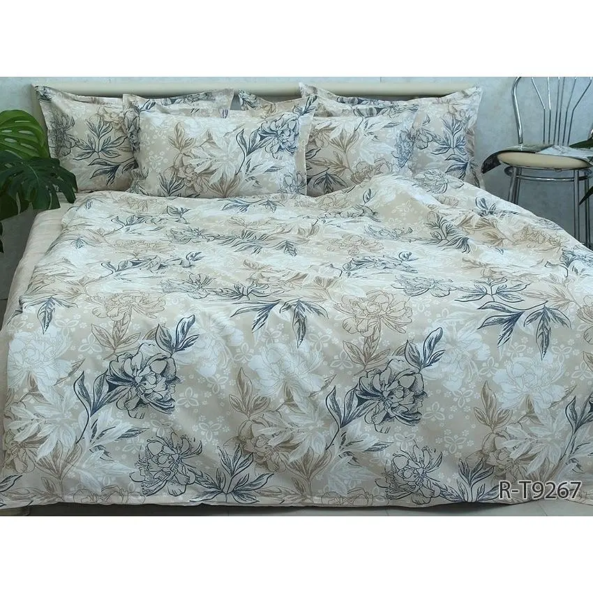 Комплект постільної білизни з компаньйоном Євро TAG tekstil pbe0042213 - фото 6