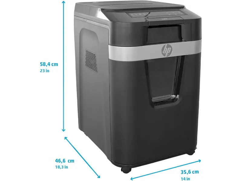 Знищувач паперу HP Pro Shredder Auto 200MC (2х12) Black (2821) - фото 3