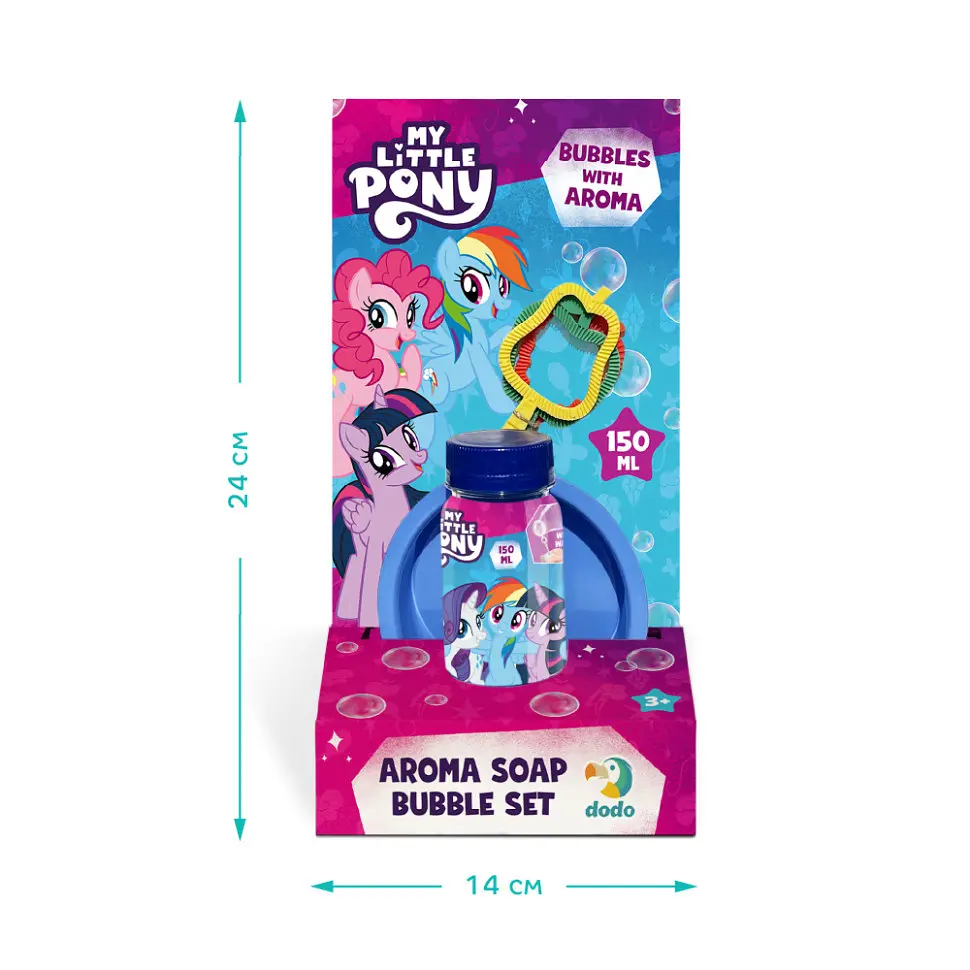 Ароматичні мильні бульбашки "My Little Pony" 200735 об'єм 150 мл, 3 палички - фото 2