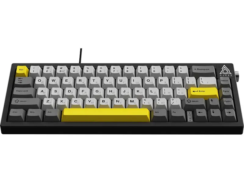 Клавіатура Ajazz AK650 Moon Yellow Switch Black USB-C (AK650-MY-GWY) - фото 4