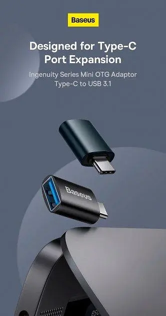 Перехідник Baseus OTG Type-C 3.2 Gen 1 to USB Ingenuity( ZJJQ000001) - фото 4