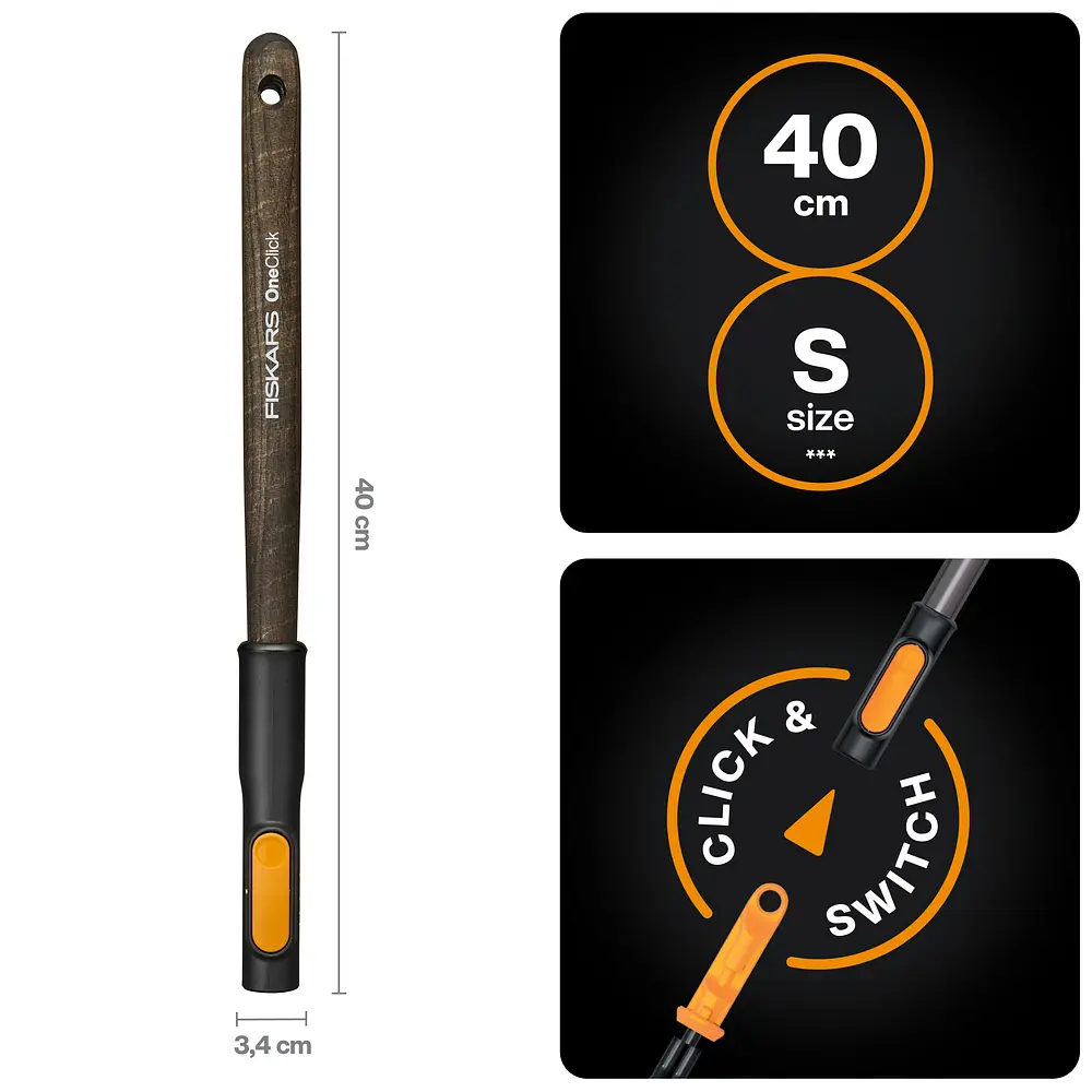 Ручка деревянная Fiskars OneClick S FSC, 40 см (1080670) - фото 3
