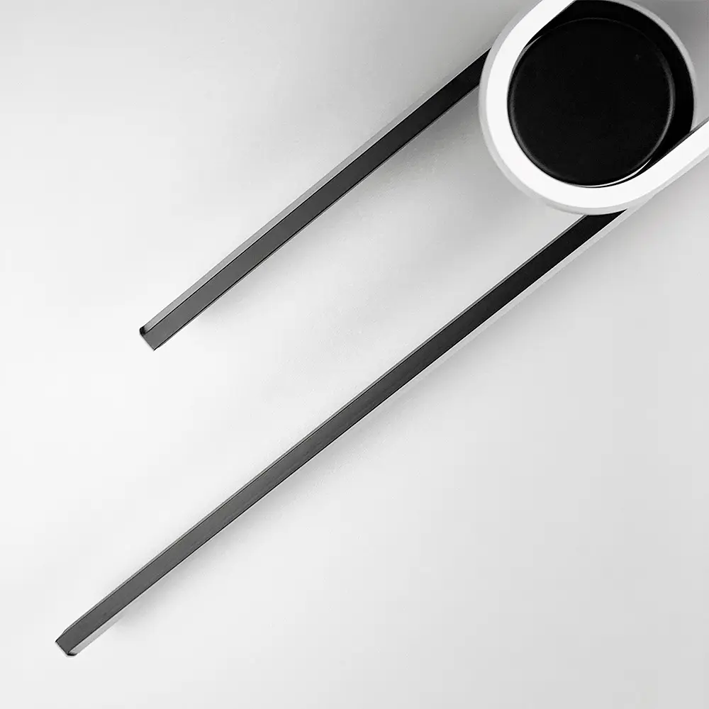 Настінний LED світильник білий з чорним Line F WM 30-800 BK - фото 7