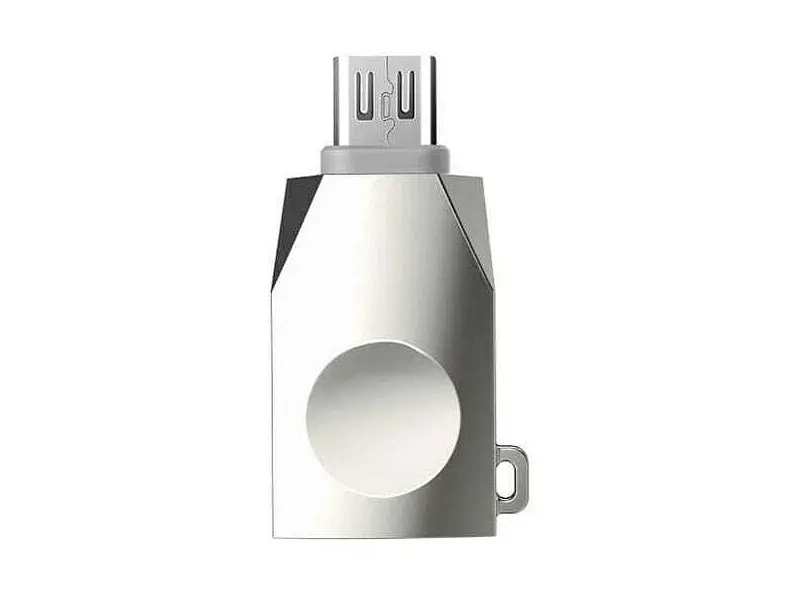 Адаптер Hoco USB OTG microUSB UA10 Silver (6957531070283)