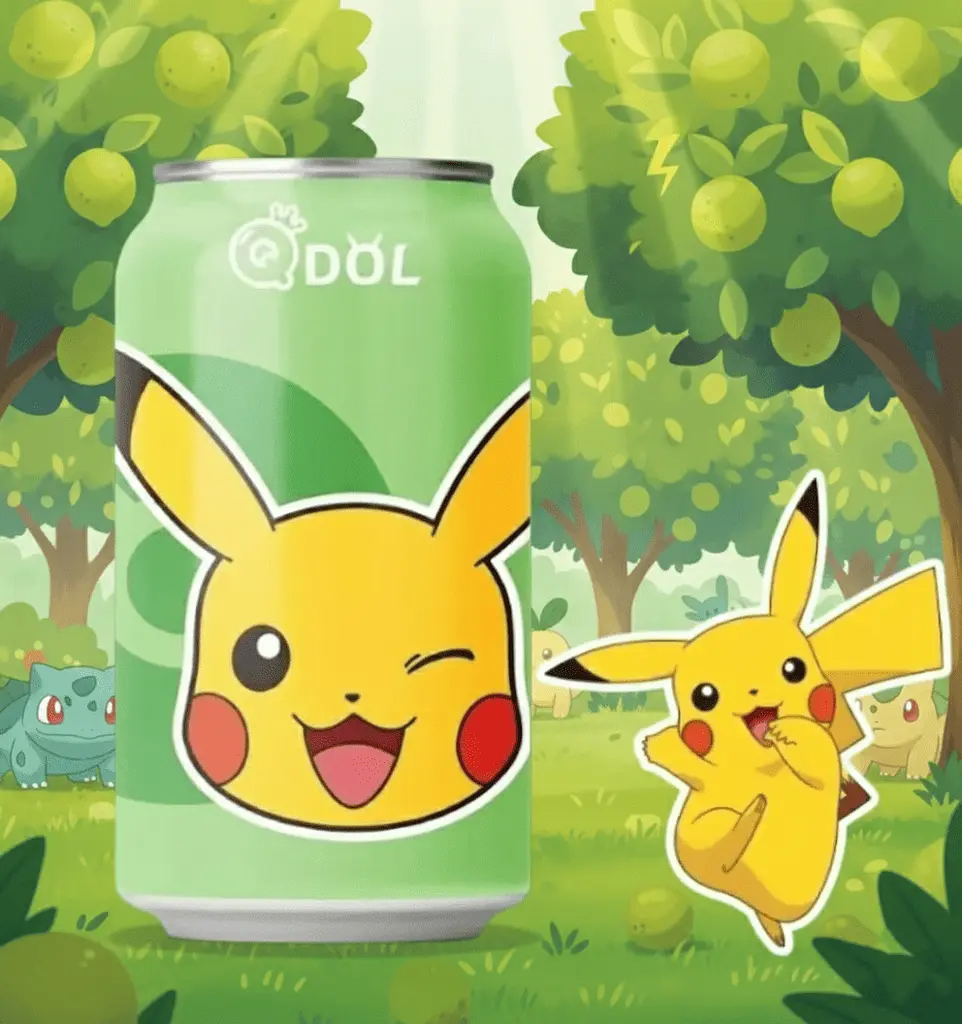 Газований напій Qdol Pokemon Lime Pikachu 330мл - фото 3