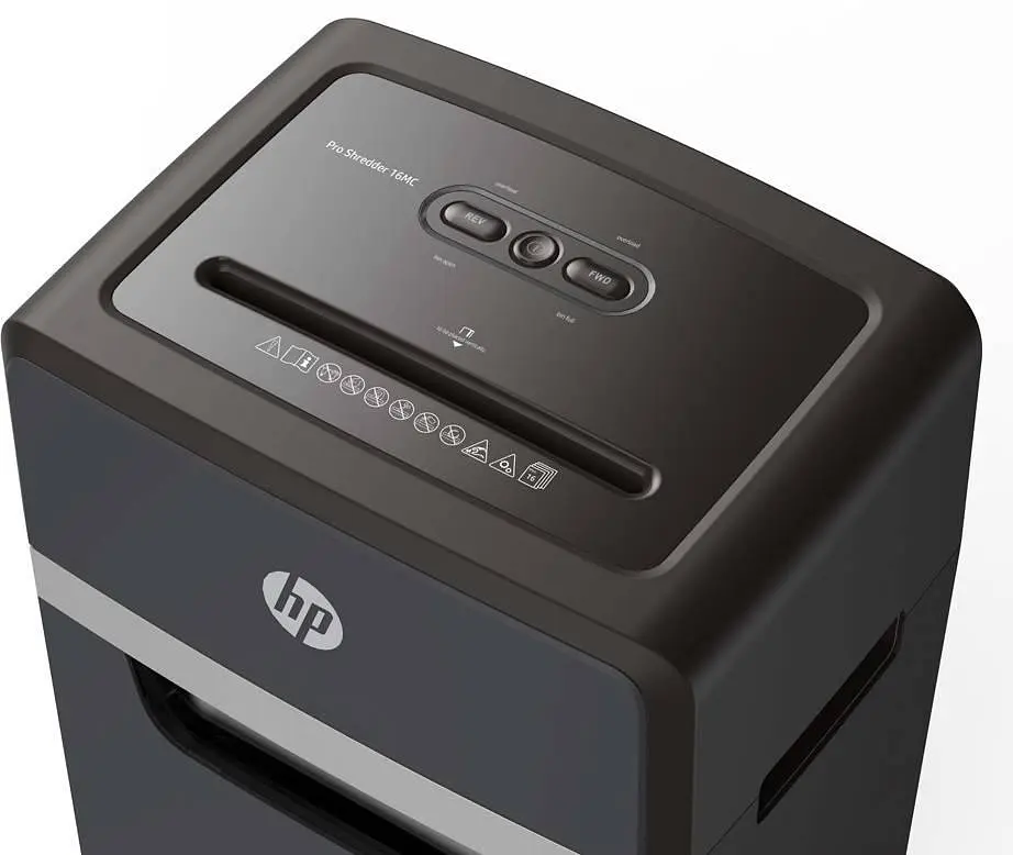 Знищувач документів HP OneShred 16MC, A4, 80g х 16 листів, 2x15, 30 л, P-5 - фото 5