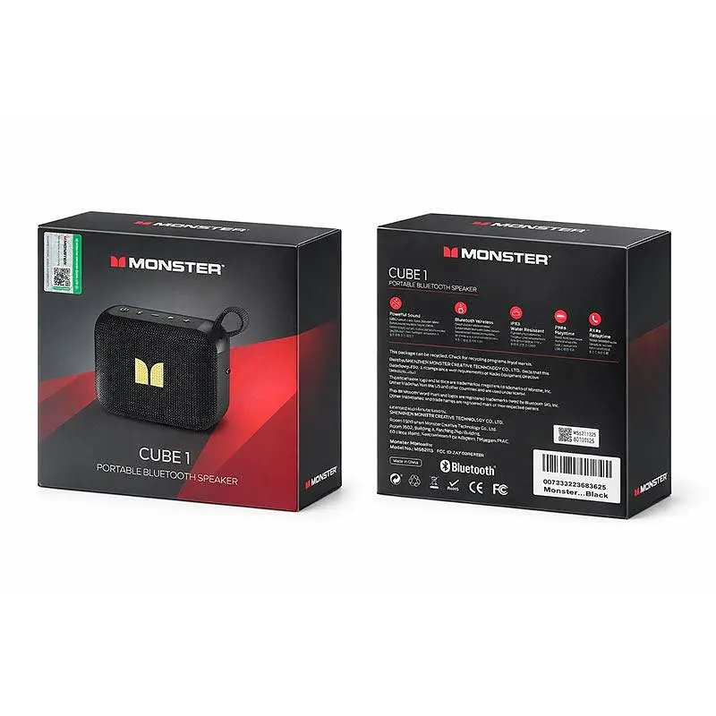 Акустика Monster Cube 1 D135 (MS62113) IPX7 BT5.4, 6/12W - фото 3