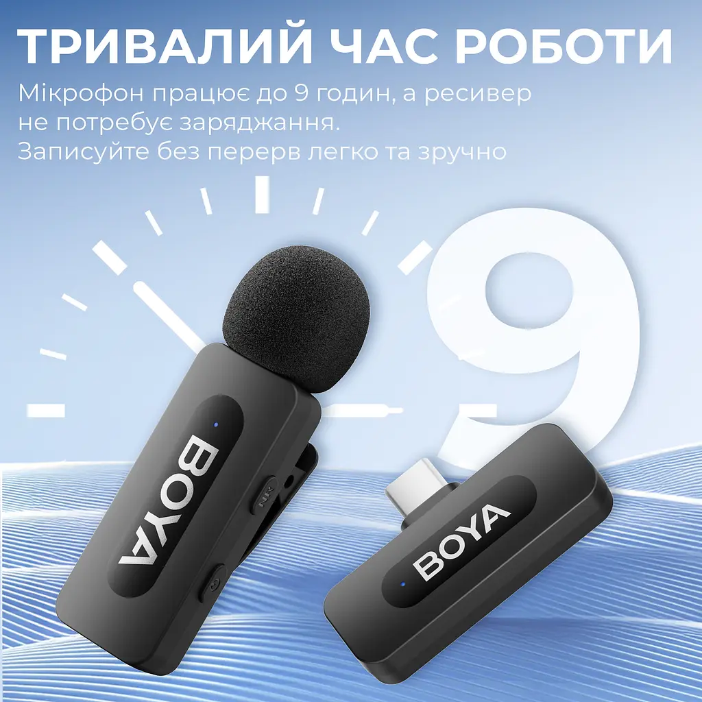 Мікрофон BOYA BY-V10 Type-C Black - фото 9