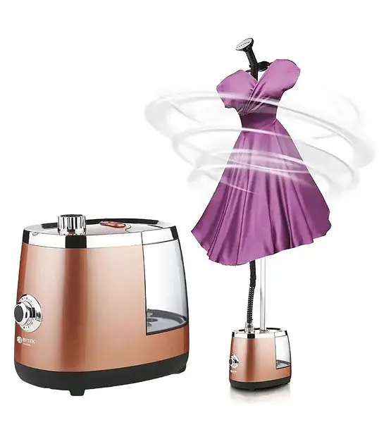 Вертикальный отпариватель Bitek BT-3047 для пола паровая система утюг парогенератор 3800 Вт Бежевый - фото 3