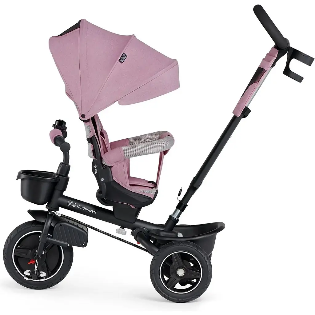 Трехколесный велосипед Kinderkraft Spinstep Mauvelous Pink розовый (KRSPST00PNK0000) - фото 3