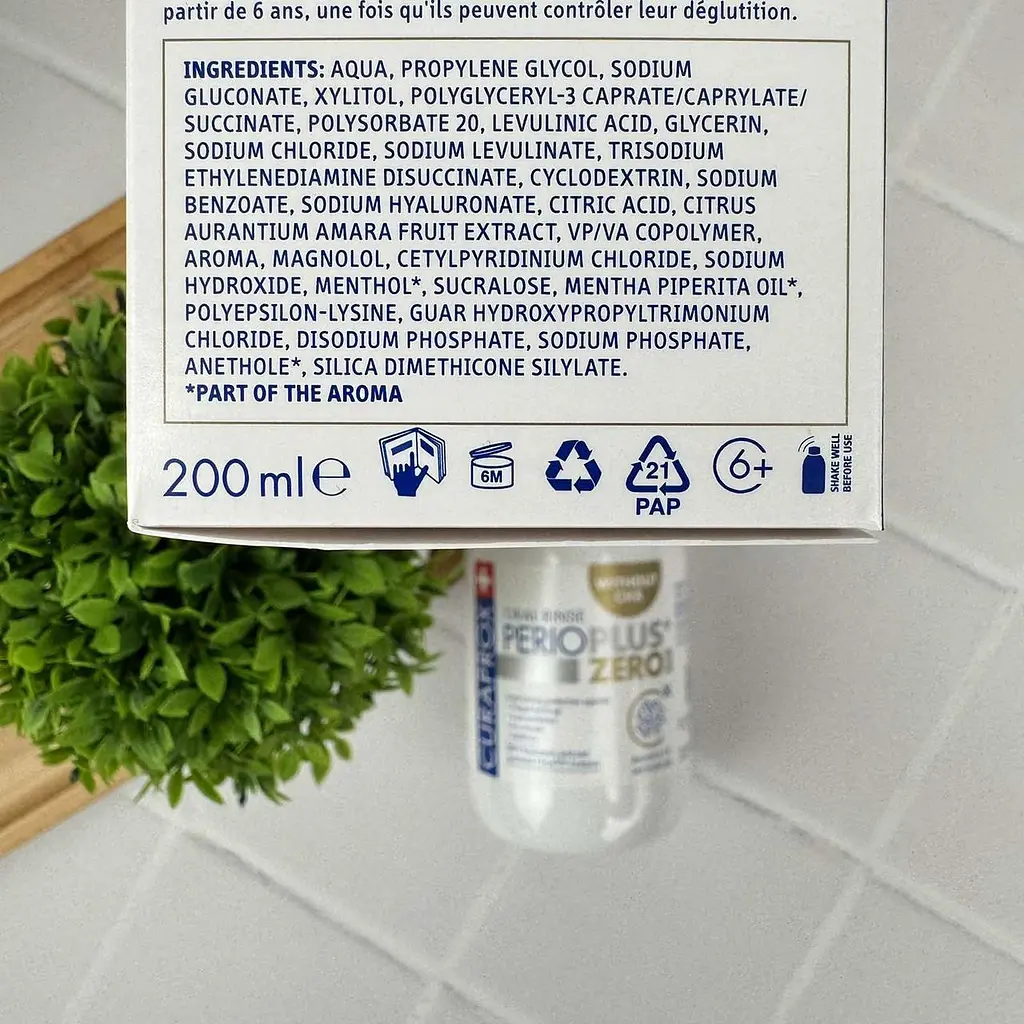 Ополіскувач для ротової порожнини Curaprox Perio Plus Zero з гіалуроновою кислотою без CHX Швейцарія 200 мл - фото 3