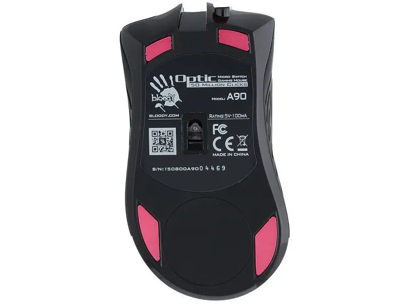 Миша A4 Tech A90A Bloody Black USB - фото 2