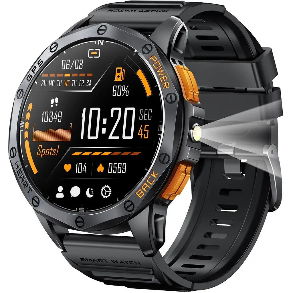 Смарт-годинник Uwatch Smart GPS Max Black 2 ремінці (3337) - фото 2