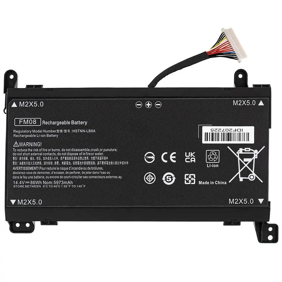 Батарея Hewlett Packard для ноутбука HP FM08 16pin (Omen 17-AN000 series) 14.4V 5973mAh 86Wh - фото 2