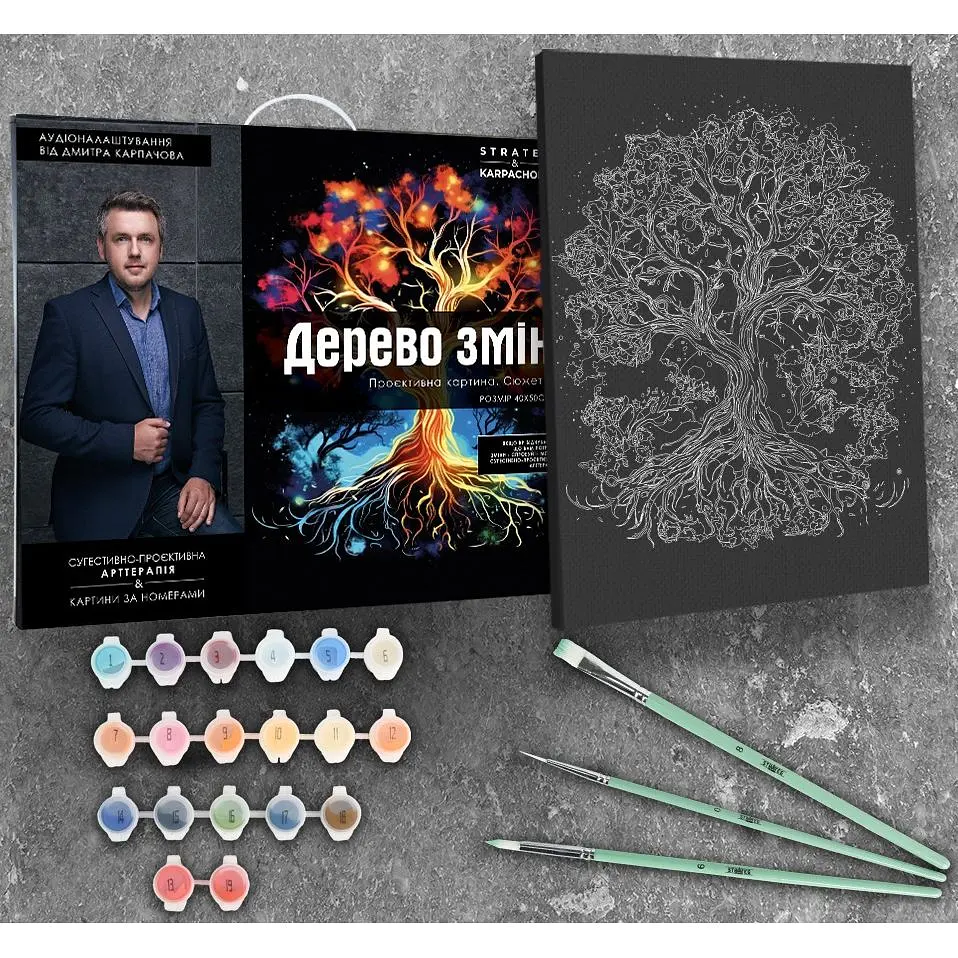 Картина за номерами Strateg & Karpachoff Сюжет № 1 Дерево змін 40х50 см (AH1085) - фото 3