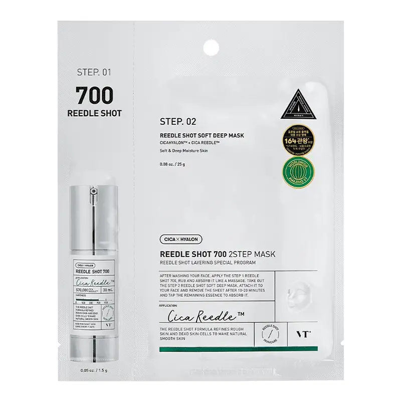 Тканинна маска зміцнювальна для обличчя Reedle Shot 700 2-Step Balance Mask VT Cosmetics 1 шт
