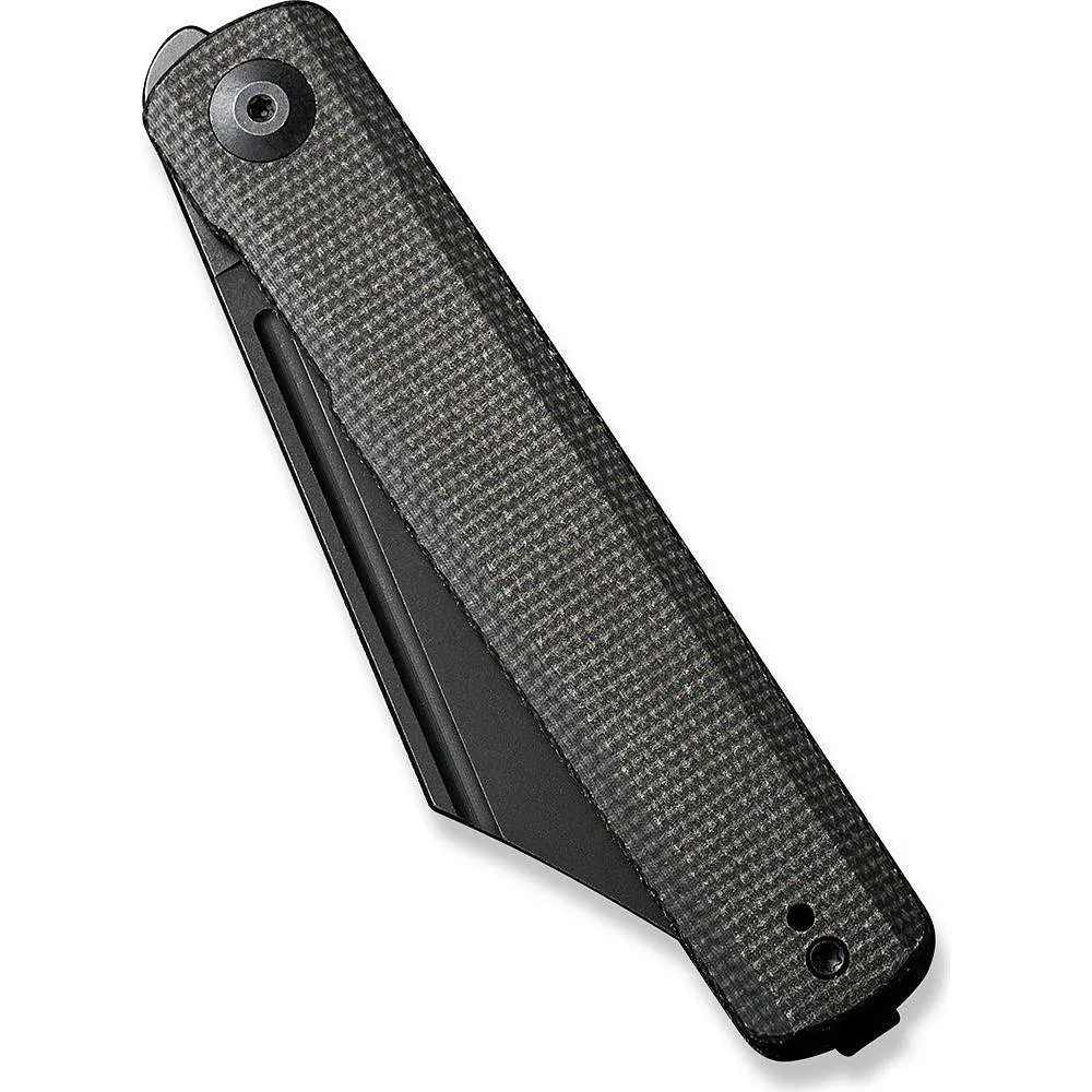 Ніж складаний Sencut Bronte SA08F Micarta чорний, чорне лезо - фото 4