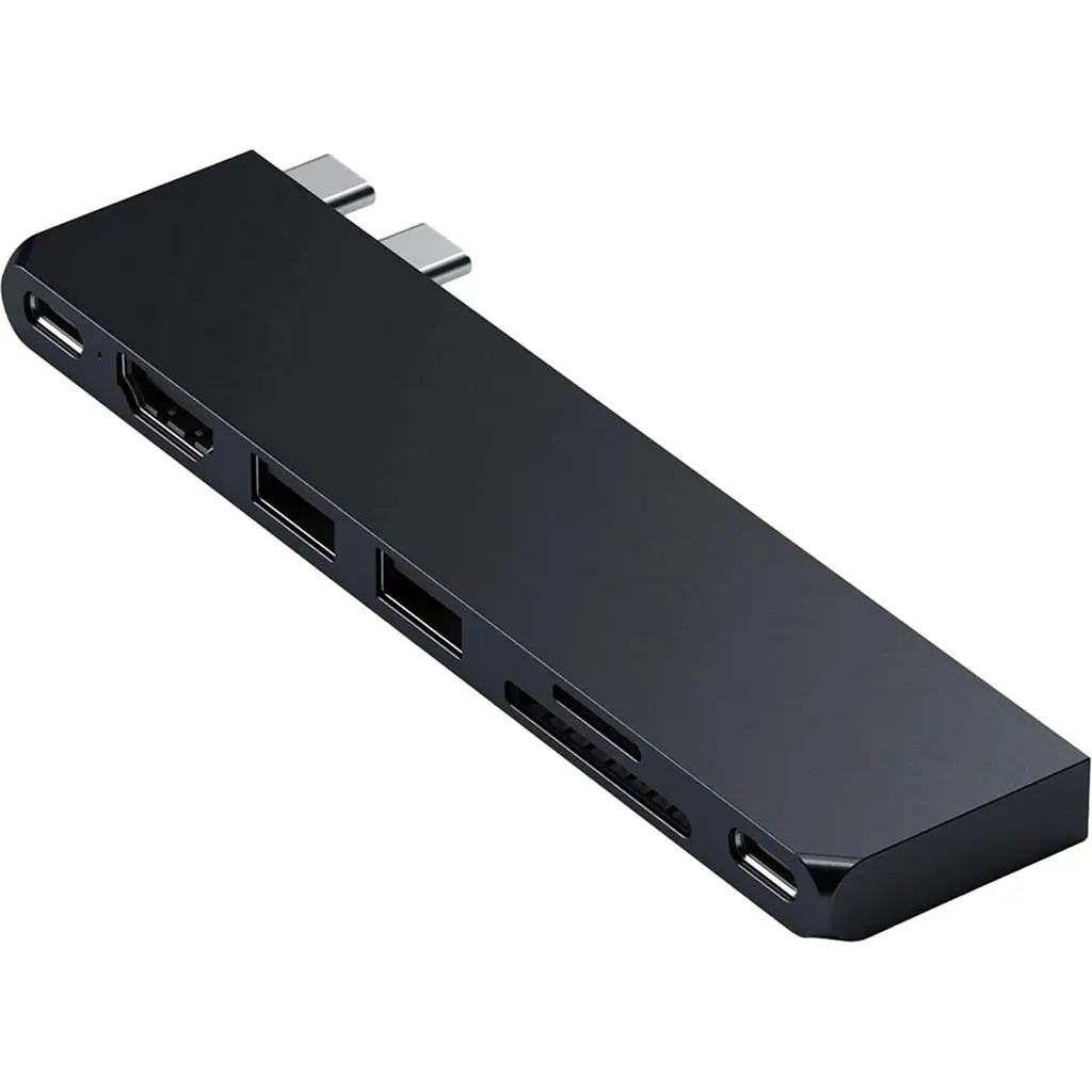 Адаптер Satechi Aluminum USB-C Pro Hub Slim Adapter Midnight (ST-HUCPHSD) - фото 3