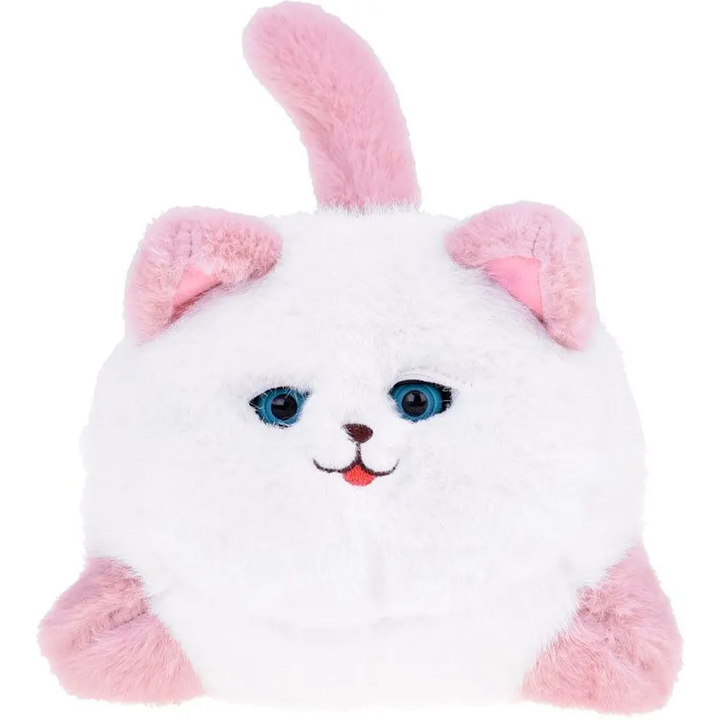 Интерактивная мягкая игрушка AiDA Smart Blinking Cat бело-розовая (AD54081) - фото 2