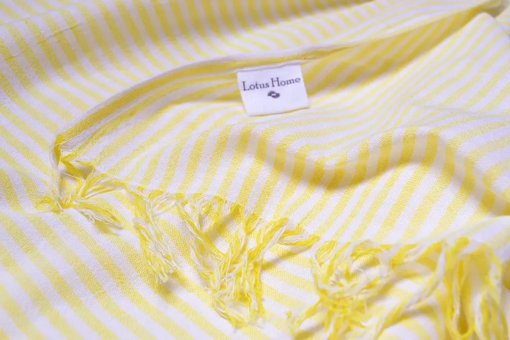 Рушник Lotus Home Pestemal - Argosa stripe 85x175 yellow жовтий - фото 3