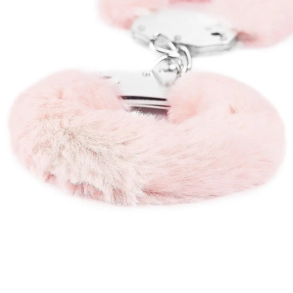 Наручники LoveToy Fluffy Hand Cuffs (рожевий) - фото 4