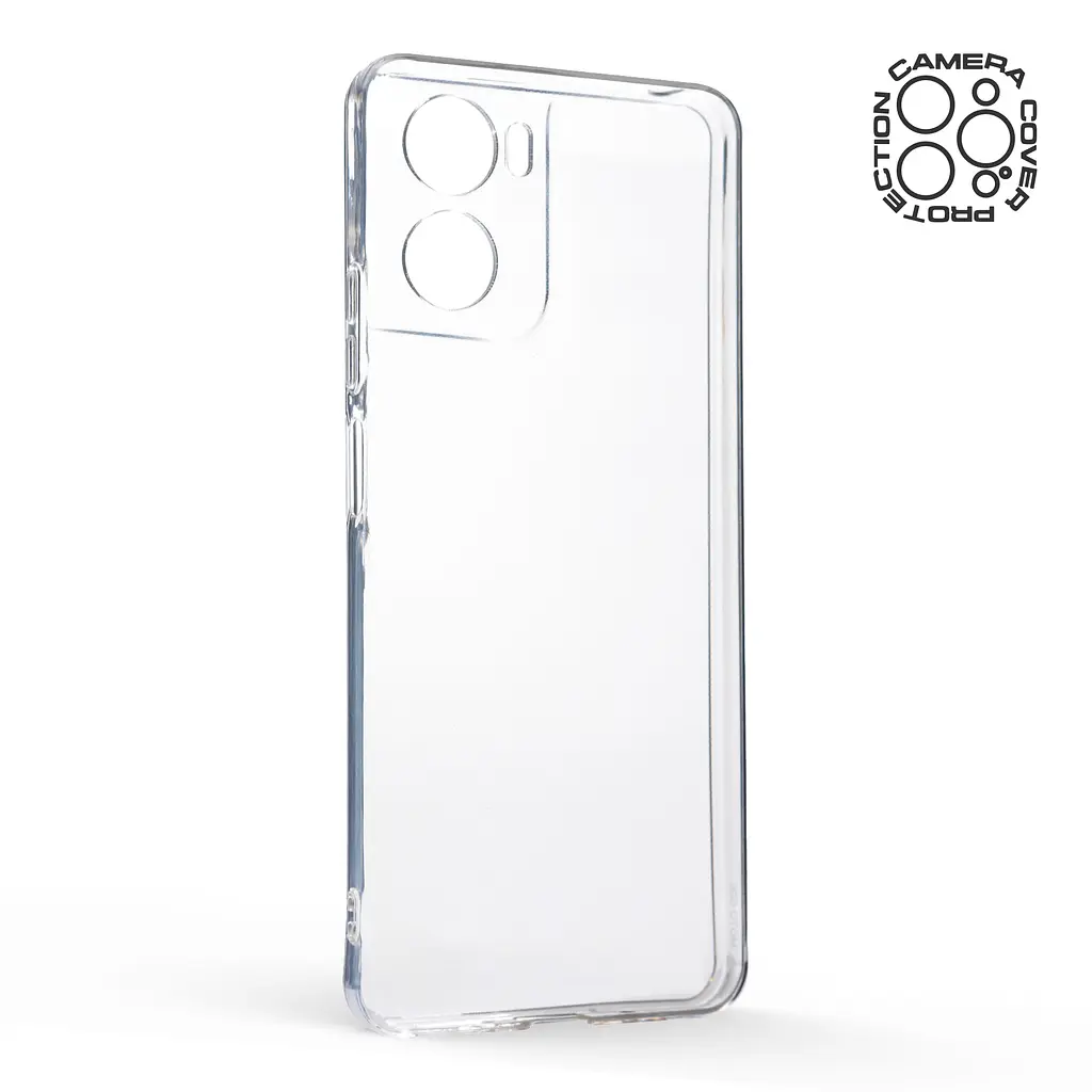 Прозрачный чехол для Motorola G06 4G/G06 Power 4G с защитой камеры, тонкий, силиконовый, бесцветный, ударостойкий, противоударный бампер c закрытой камерой, ArmorStandart (ARM89092) - фото 2