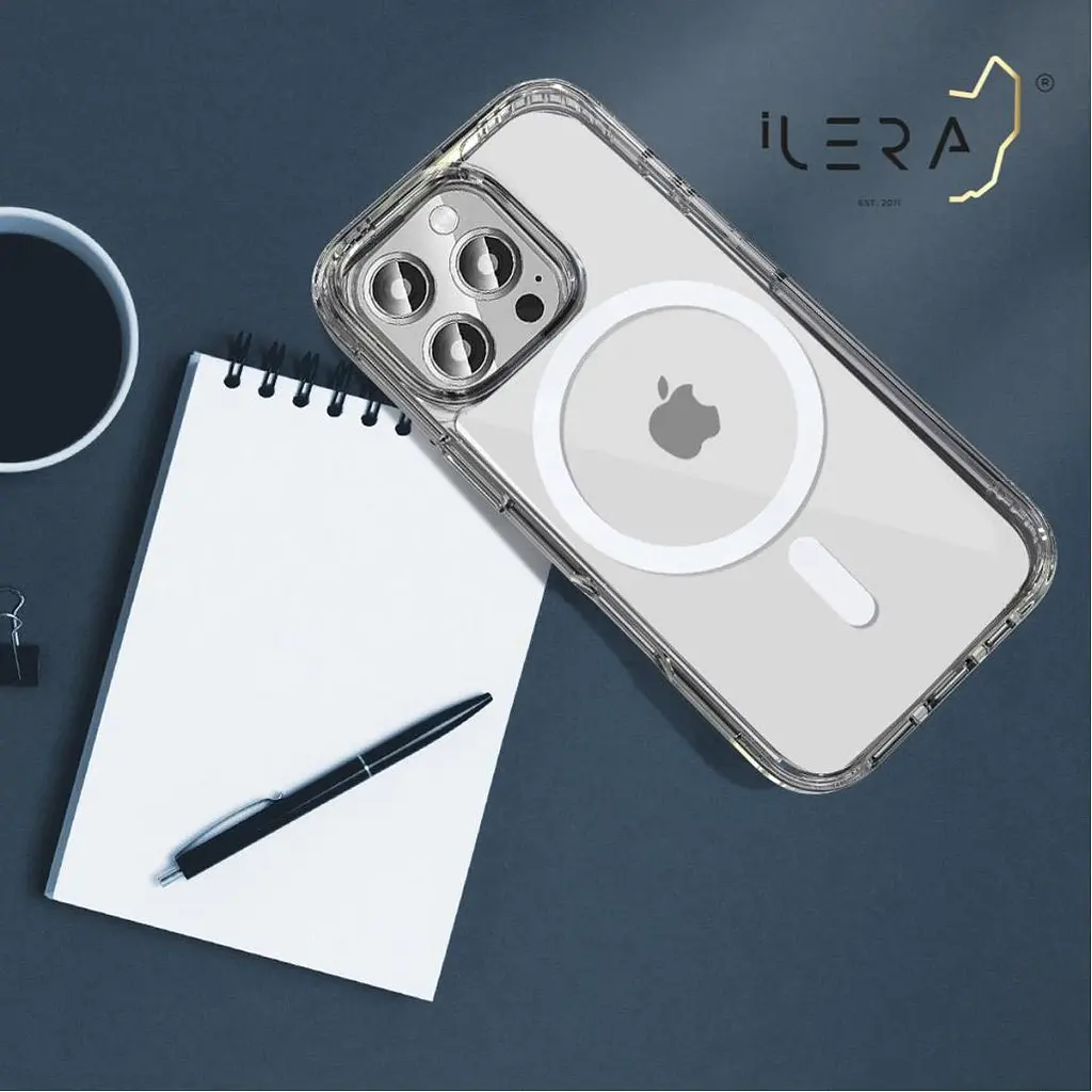 Чохол iLera Clear Case with MagSafe для Apple iPhone 16 Pro Transparent (iLGCLCa16Pr) [125217] - фото 4