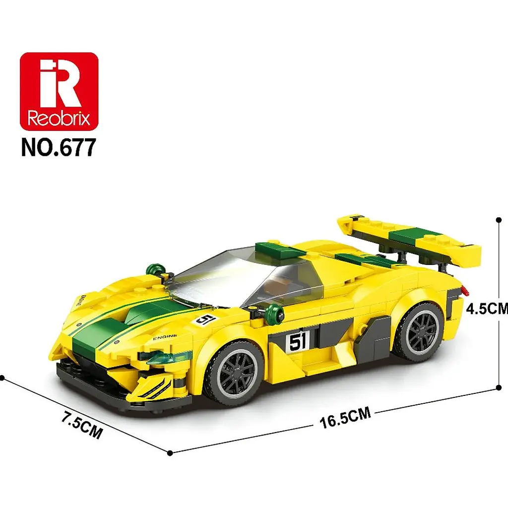 Конструктор Reobrix Technologie McLaren P1 GTR (677) [160810] - фото 2