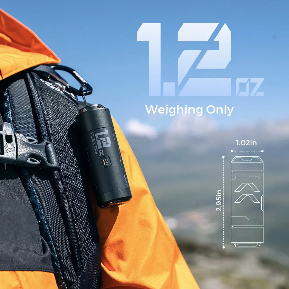Портативний міні-насос Flextail Zero Pump, чорний - фото 7