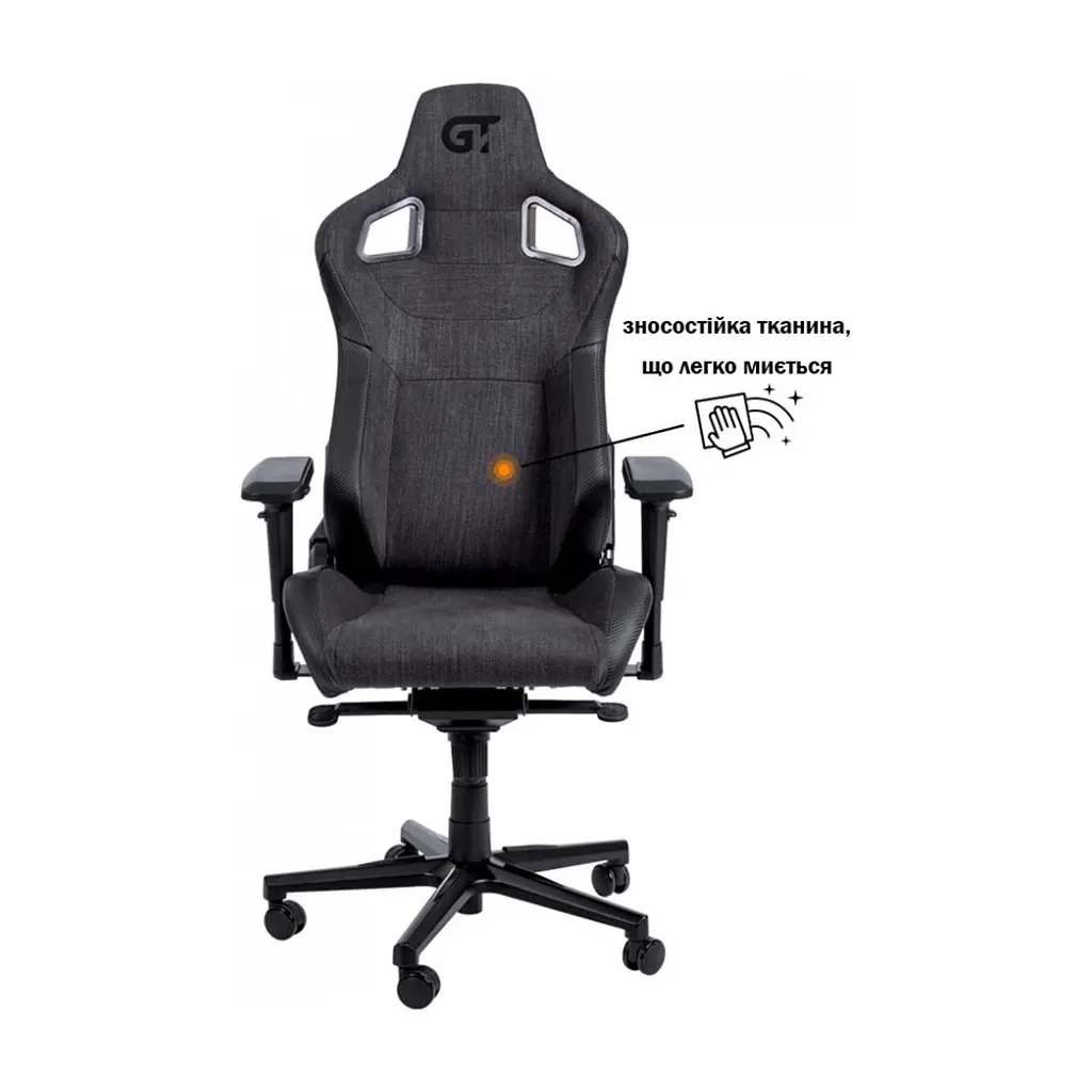 Крісло ігрове GT Racer X-8005 Dark Gray/Black - фото 3