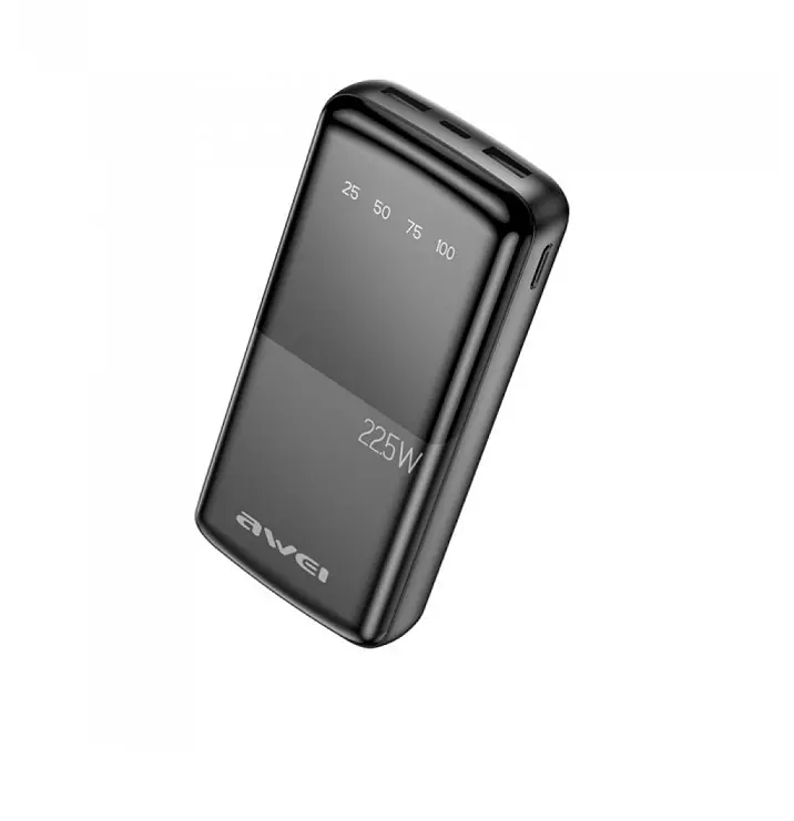 Універсальна мобільна батарея Awei P13K Power bank 20000 mAh 22,5W 9610 Чорний (30151467) - фото 2