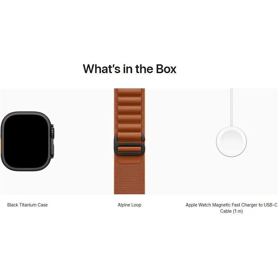 Смарт-часы Apple Watch Ultra 3 49mm Black Titanium Case with Terra Cotta Alpine Loop Medium (MG9E4) - фото 4