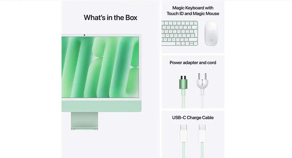 Моноблок Apple iMac 24 M4 Green (MWV03SL/A) - фото 4