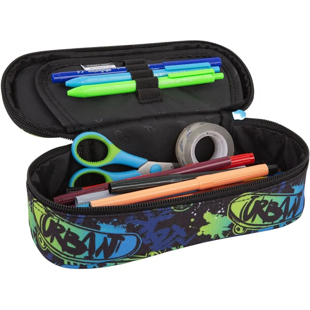 Пенал на блискавці CoolPack Campus Skate Night з органайзером для ручок 23x9x5 см (F062930) - фото 2