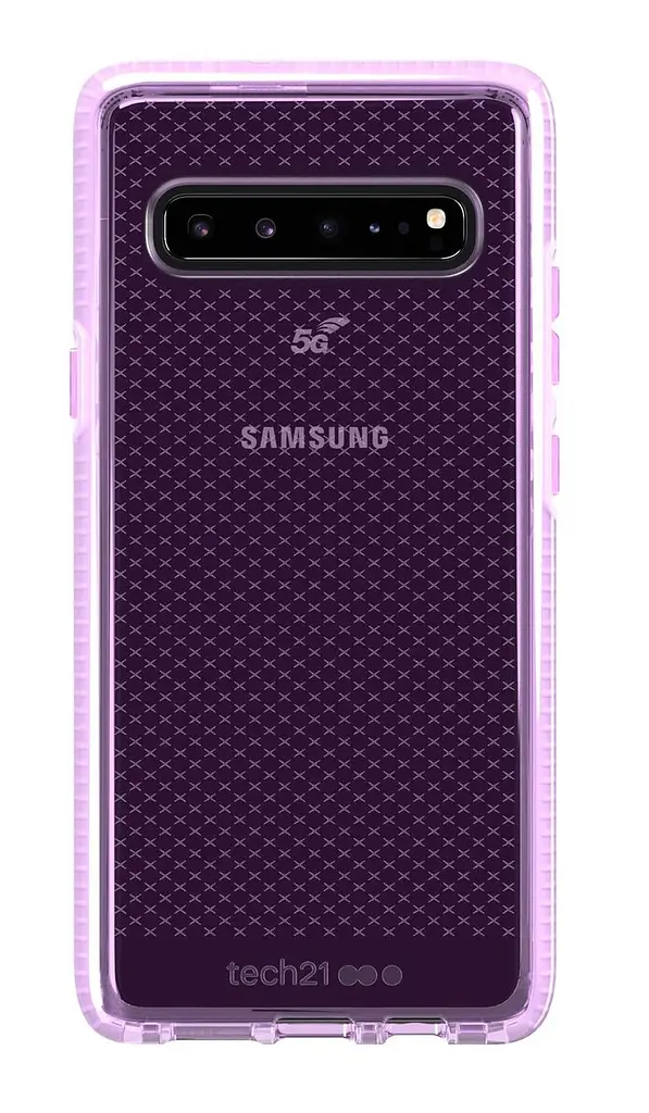 Чохол протиударний з антимікробним покриттям Tech21 Evo Check для Samsung Galaxy S10 5G SM-G977 (6.7") Orchid Purple - фото 5