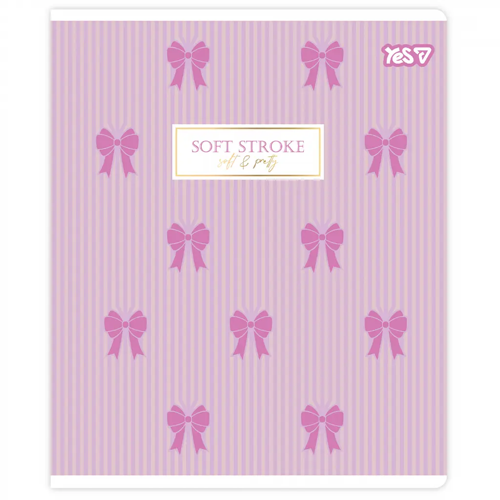 Зошит учнівський Yes Pink bow А5 24 аркушів клітинка 10 шт. (768566) - фото 6